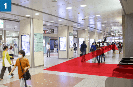 JR名古屋駅桜通口からの道順1