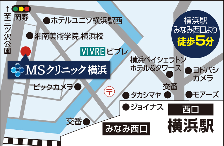横浜のアクセスマップ